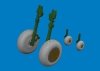 Eduard 6481058 P-40E wheels cross tread Eduard 1/48